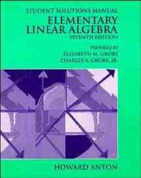 Elementary linear algebra; Howard Anton; 1994