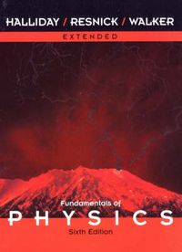 WIE Fundamentals of Physics Extended, Sixth Edition,; David Halliday; 2003