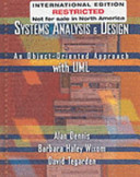 WIE Systems Analysis and Design with UML; Alan Dennis, Barbara Wixom, David P. Tegarden; 2003