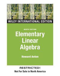 WIE Elementary Linear Algebra; Howard A. Anton; 2004