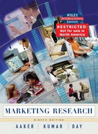 WIE Marketing Research; David A. Aaker; 2003
