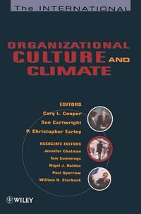 The International Handbook of Organizational Culture and Climate; Cary L. Cooper; 2001
