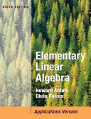 Elementary Linear Algebra with Applications; Howard Anton, Chris Rorres; 2005