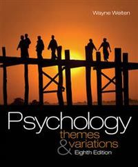Study Guide [for] Psychology: Themes and Variations, Eighth Edition; Richard B. Stalling; 2009