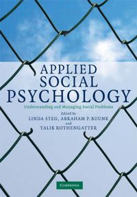 Applied Social Psychology; Linda Steg, Abraham Pieter Buunk, Talib Rothengatter; 2008