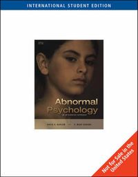 Abnormal Psychology (ISE with InfoTrac); David Barlow, V. Mark Durand; 2004