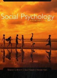 Social Psychology; Eva Brehmer-Andersson; 2005