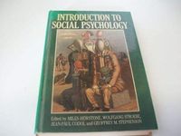 Introduction to social psychology : a European perspective; Miles Hewstone; 1988