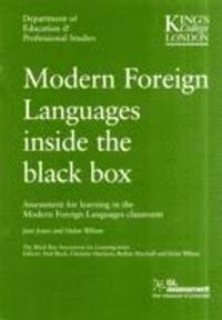 Modern Foreign Languages Inside the Black Box; Jane Jones, Dylan William; 2008