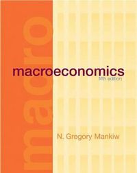 Macroeconomics; Mankiw N. Gregory; 2002