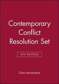 Contemporary Conflict Resolution, 4e Set; Oliver Ramsbotham; 2016