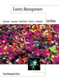 Events Management; Glenn Bowdin; 2006