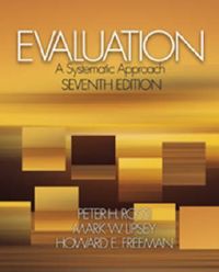 Evaluation; Peter H. Rossi, Lipsey Mark W., Freeman Howard E.; 2003