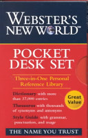 Webster's New WorldTM Dictionary, Thesaurus, Style Guide Pocket Desk Set; Margareta Bäck-Wiklund; 2000