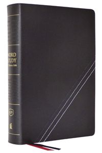 KJV, Word Study Reference Bible, Bonded Leather, Black, Red Letter, Comfort Print; Thomas Nelson; 2023