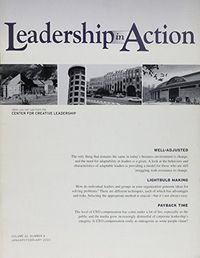 Leadership in Action, Volume 22, No. 6, 2003; Cecilia Trenter; 2003