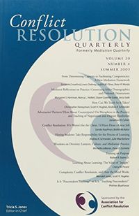 Conflict Resolution Quarterly, Volume 20, No. 3, 2003; Kjerstin Almqvist; 2003