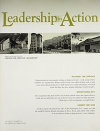 Leadership in Action, Volume 23, No. 5, 2003; Cecilia Trenter; 2004
