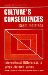 Culture's Consequences; Geert Hofstede; 1984