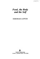 Food, the Body and the Self; Deborah Lupton; 1996