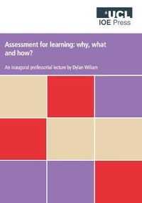 Assessment for learning; Dylan Wiliam; 2009