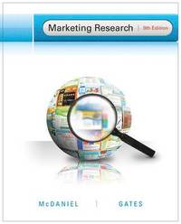 Marketing Research; Jr., McDaniel, Carl, Gates, Roger; 2014