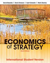 Economics of Strategy International Student Version; David Besanko, David Dranove, Mark Shanley, Sc Schaefer; 2013