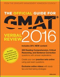 The Official Guide for GMAT Verbal Review 2016 with Online Question Bank an; Gmac; 2015