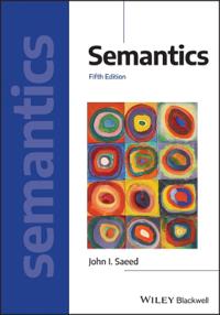 Semantics; John I Saeed; 2022