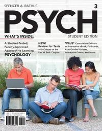 PSYCH3 (with CourseMate Printed Access Card); Spencer Rathus; 2013