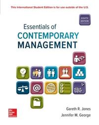 ISE Essentials of Contemporary Management; Gareth Jones; 2018