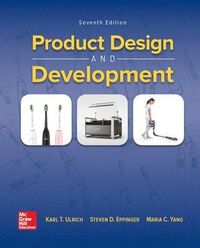 ISE Product Design and Development; Karl Ulrich; 2019