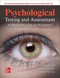 Psychological Testing and Assessment ISE; Ronald Jay Cohen; 2021