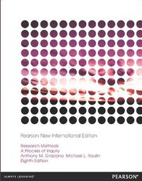 Research Methods: A Process of Inquiry; Anthony Graziano, Michael Raulin; 2014