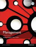 Management, global edition; Stephen P. Robbins; 2015