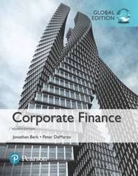 Corporate Finance plus MyFinanceLab with Pearson eText, Global Edition; Jonathan Berk; 2016
