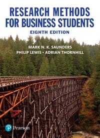 Research Methods for Business Students
                E-bok; Mark N K Saunders, Philip Lewis, Adrian Thornhill; 2020