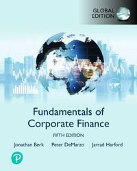 Fundamentals of Corporate Finance; Jonathan Berk; 2022