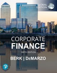 Corporate Finance, Global Edition; Jonathan Berk; 2023