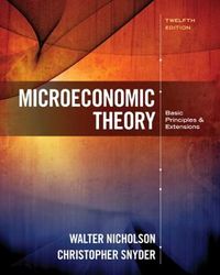 Microeconomic Theory; Walter Nicholson; 2016