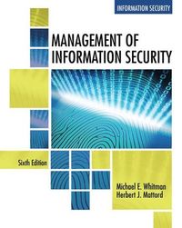 Management of Information Security; Herbert Mattord; 2018