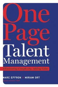 One Page Talent Management; Effron Marc, Ort Miriam; 2010