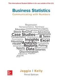 Business Statistics : Communicating with Numbers - Connect Access; Sanjiv Jaggia  , Alison Kelly; 2019