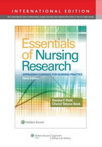 Essentials of Nursing Research; Denise F Polit, Cheryl Tatano Beck; 2017