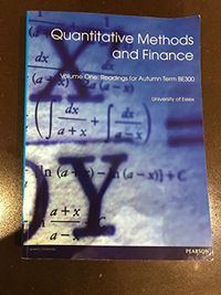 Quantitative Methods and Finance: readings for autumn term BE300, Volym 1; Ian Jacques; 2015