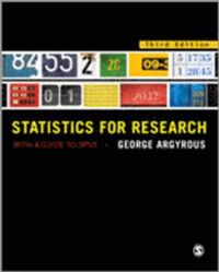 Statistics for Research; George Argyrous; 2011