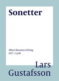 Sonetter; Lars Gustafsson; 2016