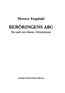 Beröringens ABC: en essä om rösten i litteraturen; Horace Engdahl; 1994