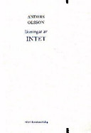 Läsningar av INTET; Anders Olsson; 2000