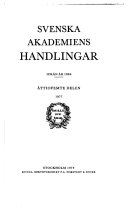 Svenska Akademiens Handlingar Del 85; Svenska akademien; 1979